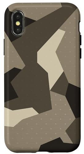 Hülle für iPhone X/XS Swedish Camo Advanced Grey