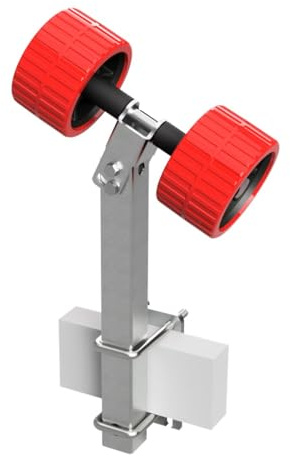 SUPROD 2er Pendelrollen Sliprollen Sliphilfe Bootstrailer Eva RKSRLB-2-EVA, Ø 120 mm