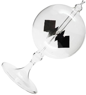 CIYODO Solarbetriebenes Crookes Aus Glas Transparente Solar-windmühle Dekoration Für Zuhause Und Büro