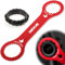 Snowtain Centerlock Werkzeug,Rot BB-Schraubenschlüssel,Fahrrad Innenlager Schraubenschlüssel,Innenlager Werkzeug Tretlager Entferner,für Dub/Tl-Fc32 / Tl-Fc25 / Tl-Fc24, Für Fahrradreparaturen