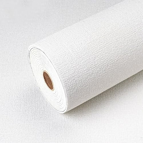 Wetoothi Thick Wallpaper for Bad Walls White Self Adhesive Thermal Wallpaper 3mm Thick Waterproof XPE Foam Wall Insulation Self Adhesive Wall Panels for Living Room Kitchen Bathroom Ceiling