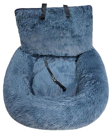 Portable Pet Car Seat, Dog Booster Seat & Removable, Luxurious Dog Car Seat, Washable, Comes with Strap and Strap to Fit Car/Truck/SUV/P