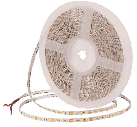JBdusn 12V COB LED Streifen 6500K, 10m Flexibel Hohe Dichte 5mm Breite LED Strip 120LEDs/m Schneidbar LED Licht Band Selbstklebend fürSchlafzimmer Küche DIY Beleuchtungsprojekt(Ohne Netzteil)