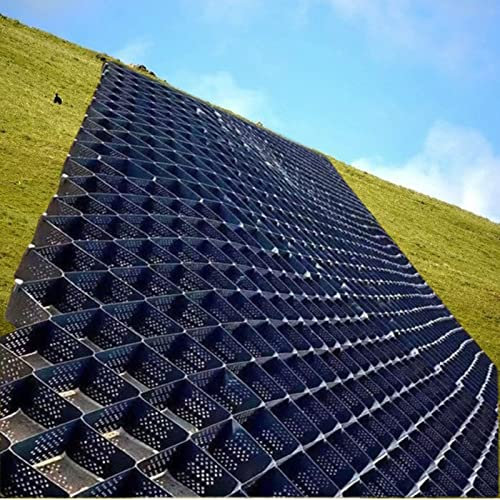 Griglia per prato con pavimentazione in plastica resistente, espandibile e permeabile, per giardino, disponibile in varie larghezze (2 m, 3 m, 4 m, 5 m, 6 m), 5 cm di altezza