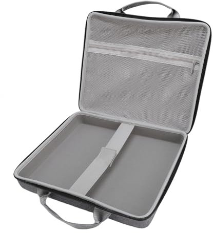 Hard Case for Mini Dish Kit, Nylon Ergonomic Handle Travel Carrying Case Scratch Proof with Multiple Compartments, EVA Portable Carrying Bag, for Mount Pipe Adapter Power Cable
