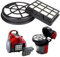 4 pezzi filtri accessori per aspirapolvere Bosch Serie 2 BGC05A220A, BGC05A320, BGC05A322, BGC05AAA1, BGS05A221, BGS05A222, BGS05AAA2/01, BGS05A220/02, filtro Hepa protezione motore Filtro, filtro di