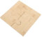 Alipis 4 Pièces sous Verres Bois Créatifs Puzzle Coasters Antidérapants pour Tasses Isolants Thermiques Idéaux pour Manger Cérémonies