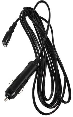 TOPPERFUN Car Fridge Power Supply Cable 3m Dc 12v 8-shaped Male Lighter Plug Portable Refrigerator Freezer Replacement Power Lead for Automotive Cooling Equipment