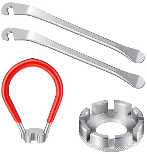 Bruislard Speichenschlüssel, 4 Stück Speichenspanner Spoke Wrench Bicycle Spoke Wrench Universal Forged Steel Bike Rim Correct Tool SpeichenschlüSsel Fahrrad für Fahrrad Bike
