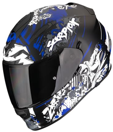 SCORPION EXO-491 SPECTOR Matt Black-Blue XXL