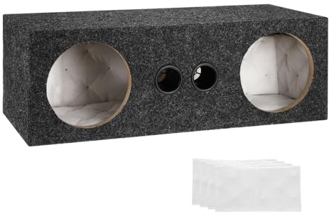 sourcing map 6.5 Inch Ported Wooden Speaker Enclosure, Gray Single Vented Subwoofer Box Car Audio Truck Speaker Box for DIY Homes Vehicles Audio Custom Sound Supplies