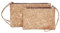 Vegan Cork Clutch Bag, Boshiho Cork Geldbörse Handtaschen Clutch 2 in 1 umweltfreundliche schlanke Brieftasche Bleistift Stifthalter Tasche
