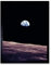 Wee Blue Coo Space Photo Planet Earth Lunar Surface Moon Landscape USA Art Print Framed Poster Wall Decor Kunstdruck Poster Wand-Dekor-12X16 Zoll