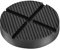 DEDC 1pcs Rubber Jack Pad for Trolley Jack, Universal Slotted Frame Rail Protector, Pinch Weld Protector 4.92x1inch - Compatible with Car - Load Capacity 500kg