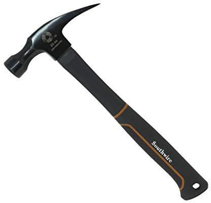 Southwire Bmeh-20 20 OZ. Heavy Duty Electrician's Hammer, 20 oz. Head with Smooth Face, Heavy Duty Drop Forged Steel Tether Hole for Safety, Lightweight Fiberglass Handle, 1.75 Lbs 65116840