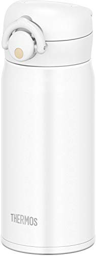Thermos JNR-351 MTWH Water Bottle, Vacuum Insulated Travel Mug, 11.8 fl oz (350 ml), Matte White