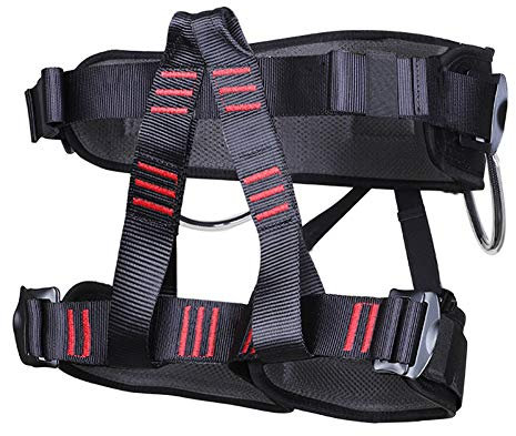 Aprilhp Halber Körper Klettergurt, Profi-Sicherheitsgurte Absturzsicherung für Bergsteigen Sportklettern Baumklettern Feuerwehr Outdoor, Fallschutz Auffanggurt für die Bauindustrie und Dachdecker