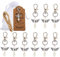 Amajoy Set di 50 ciondoli per matrimonio, battesimo, Natale, comunione, cresima, regalo per ospiti, ciondolo, angelo custode, compleanno, Natale, battesimo, comunione, regalo per bomboniere