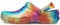 Crocs unisex-adult Bistro Graphic Clog Clog, Tie Dye/Navy, 45/46 EU