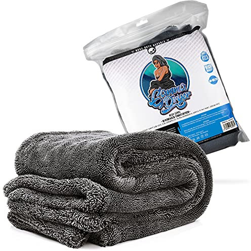 Nuke Guys Mikrofaser für eine professionelle Autopflege - Premium Microfaser für Autowäsche Autopflege (Gamma Dryer Trockentuch 50x80cm 1400GSM)