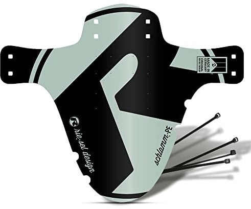 Riesel Design® 1x Mudguard - Schlamm:PE - MTB Schutzblech inkl. Kabelbinder/Stylisches Fahrrad Schutzblech & modernes Mountainbike Schutzblech für Jede Fahrradgröße (sage)