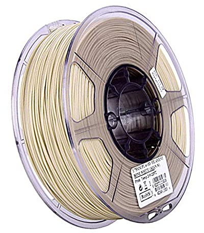 3D-Druckerfilament 1kg (2.2lb), pla + Filament 1,75 mm, 3D-Drucker-Verbrauchsmaterial, höhere Zähigkeit,Bone white