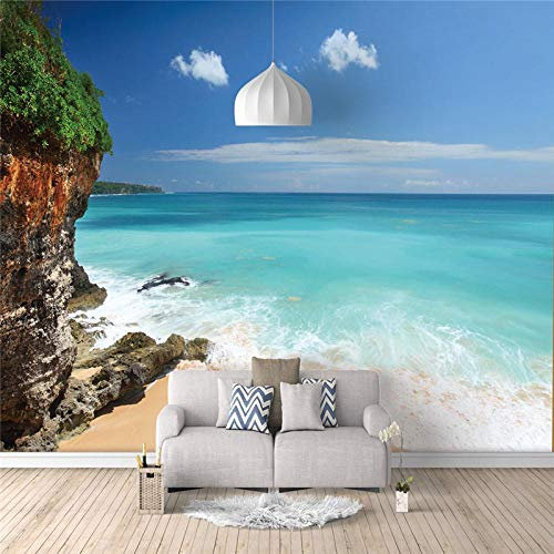 Fotomurales playa 300X200cm Decoración de Pared decorativos Murales moderna de Papel Pintado Sala Living Oficina Dormitorio