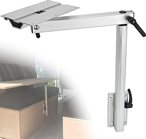 Pied de table amovible pour camping-car, accessoires de table d'ordinateur portable, pied de table réglable en hauteur rotatif à 360 degrés