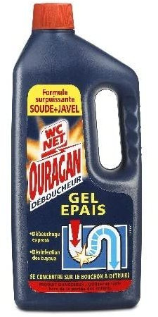 WC NET - Ouragan Gel Déboucheur 1L - le Lot De 4