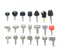 CEIEVER Digger Keys Lot de 21 clés pour engins de chantier agricoles, engins de chantier, excavatrices
