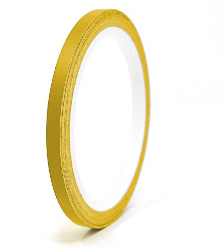 Finest Folia 10 Meter Matt Zierstreifen Auto LKW Motorrad Boot Modellbau Basteln DIY Deko Dekorstreifen Seitenstreifen Klebestreife selbstklebend (Gelb matt, 5mm Breite)