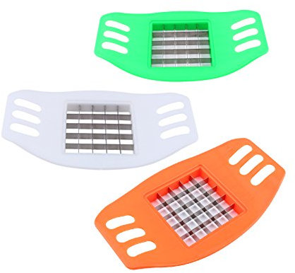 French Fry Cutter, Professional Potato Cutter, Potato Cutter, Manual French Fry Cutter, Crinkle Cutter for Veggies, Onions, Carrots, Cucumbers and More Random Color