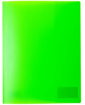 HERMA 19639 Schnellhefter A4 Transluzent Neon Grün, Sichthefter aus Kunststoff mit Beschriftungsetikett, Einstecktasche & Metallheftzunge, stabiler Plastik Schnellhefter für Schule & Büro