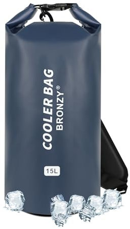 BRONZY Weiche Kühltasche, 20 Liter, tragbare Eisbox, Rucksack-Kühler, 48+ Stunden Kühlung, isoliert, wasserdicht, auslaufsicher, Kühltasche für Camping, Picknick, Wandern, Strand, Mittagessen