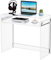 solaround Bureau en Acrylique, Table Console Table d’Entrée, Poste de Travail, pour Bureau, Chambre, Salon, 85 x 40 x 75 cm (Transparent)