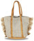 Banzaii Bolsa de verano para mujer, bolso bandolera colorido, bolso de hombro bohemio de paja para el mar, tejido a mano Tenerife