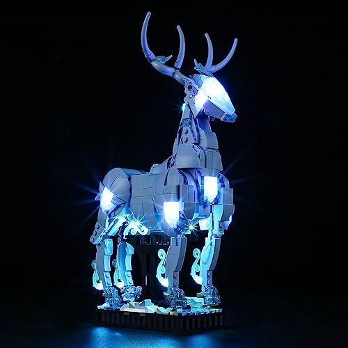 GEAMENT LED Licht-Set Kompatibel mit Lego Expecto Patronum - Beleuchtungsset für Harry Potter 76414 (Modell-Set Nicht enthalten)