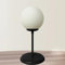 bamyum Lipeo Tischlampe Mit Kabel Ø25 cm, Tischleuchte Kugel, Moderne Tischlampe Metall Lampe, Kugellampe, Nachttischlampe Glaskugel, Glastischlampe Nordic Schreibtischlampe Tischlampe Kleine Schwarz
