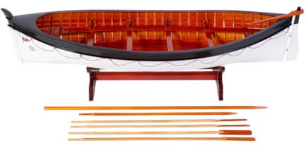Titanic Rettungsboot Modell 59,9 cm – RMS Titanic Rettungsboot Modell Dekor – komplett zusammengebaute Modellschiffe – Titanic Modell Schiff Geschenke für Männer Frauen Kreuzfahrt Schreibtisch Dekor