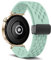 MaEiol 18mm Correa Silicona para Huawei Watch 5/GT 5 Pro 42mm /Huawei Watch GT 5/GT 4 41mm /JM Venu 3S 41mm /Forerunner 265S, Correas Magnética Respirable Deportiva para Hombre Mujer - Verde claro