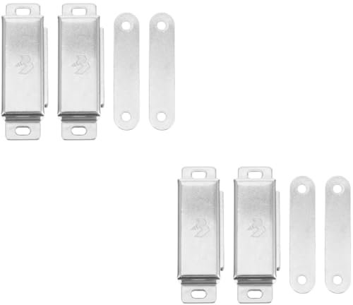 BESTonZON 4 Stück Magnetische Schranktür Magnete Möbel Haken Magnetverschlussverschluss Rostfreier Magnetverschluss Magnetischer Türverschluss Schwerer Fang Tür Berühren Rostfreier Stahl