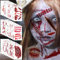 Tatouage Halloween, 280+PCS/60 Feuilles Tatouages Cicatrice Temporaires - Halloween Zombie Tattoo Ephemere Autocollants avec Faux Sang, Spécial FX Costume Maquillage Visage pour Adulte Femme Enfant