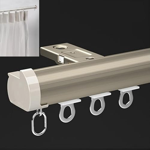 BLUEZY Vorhangschiene, Decken-/Wandmontage, Aluminium-Deckenschiene Gardinenschiene Gardinenstange, Vorhangschienen-Raumteiler, Wohnzimmer-Schlafzimmer-Duschtrennwand C,3m/9.8ft