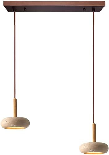 Sedtonmu Japanische Wabi Sabi Natürliche Pendelleuchte LED Gelbe Höhlenstein Hängelampe Verstellbare Schlinge Für Schlafzimmer Restaurant Wohnzimmer Geschäft Bar Kronleuchter,A