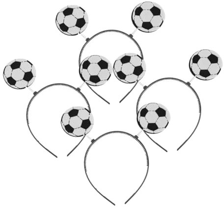 PRETYZOOM Feuern Sie Ihr Team An 4-teiliges Fußball-stirnband Für Sportfans Fußball-haarband Für Frauen Party-kopfschmuck Für Geburtstagsfeiern