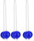shenruifa 3 Pairs Ladder Golfs Ball Toss Bolas Set Replacement Sports Balls with Thick Nylon Cord, Indoor and Outdoor Fun (Blue)