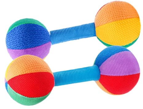 ifundom 2 Stück-pack Greifspielzeug Hantel Leichtes Stoff Babyspielzeug Für 3-6 Monate Feinmotorisches Fingertrainingsspielzeug Sensorisches Trainingsspielzeug Für Babys Beruhigend Und Interaktiv