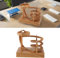 Kinetic Art Perpetual Motion Machine Science Physics Gadget Desktop Decoration Kinetic Motion Toy for Home and Office Cool Gadget Desk Toy Fidget Toys for Various Holidays (Wood