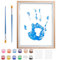 Familien Handabdruck Set, Holzrahmen Zum Basteln, Endloses Geschenkset, Ungiftige Farben, Transparente Blätter,Baby Handabdruck und Fußabdruck Set, Gift For New and Expecting Parents