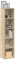 CD Storage Tower Rack Set of 2, Media Storage Cabinet CD Shelf Sonoma Oak 21x16x93.5 cm Engineered Wood